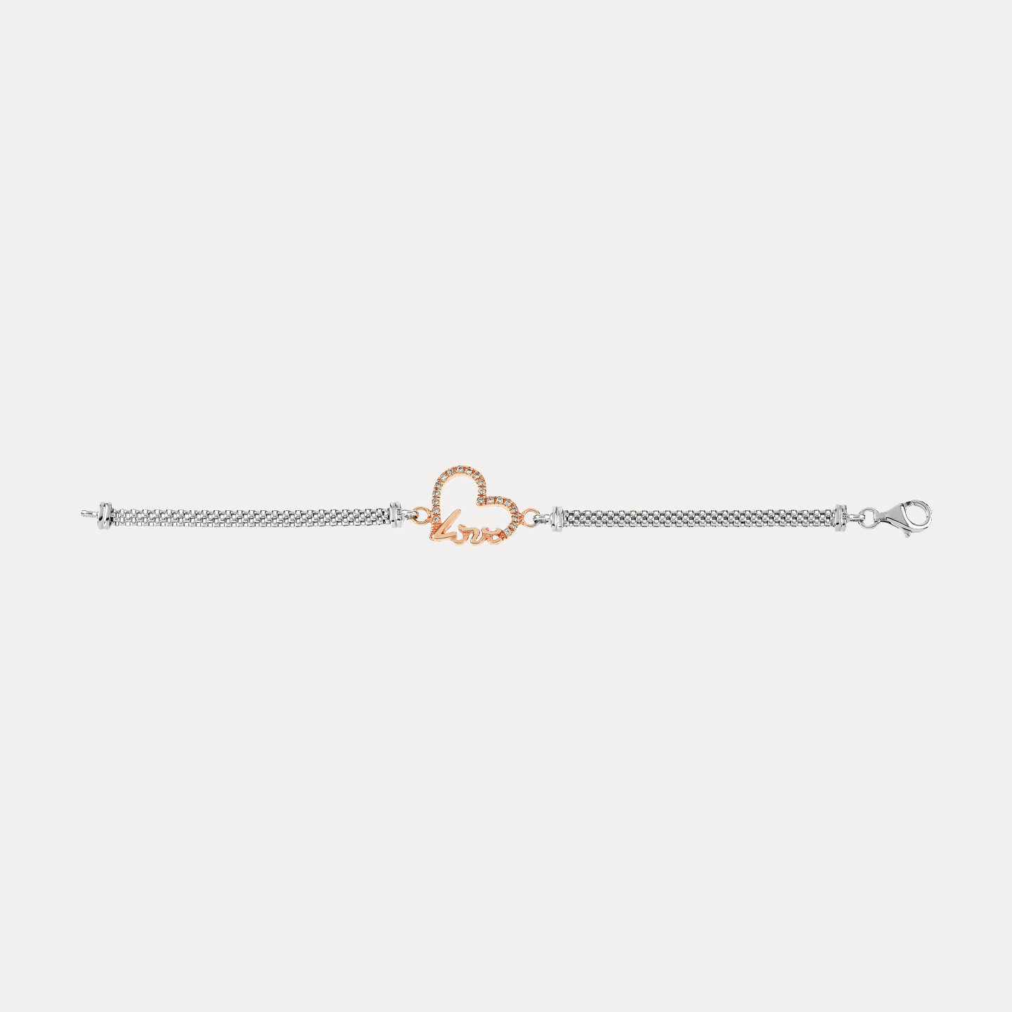 Mideroche Riviera Bracelet, Rose Gold Hearth