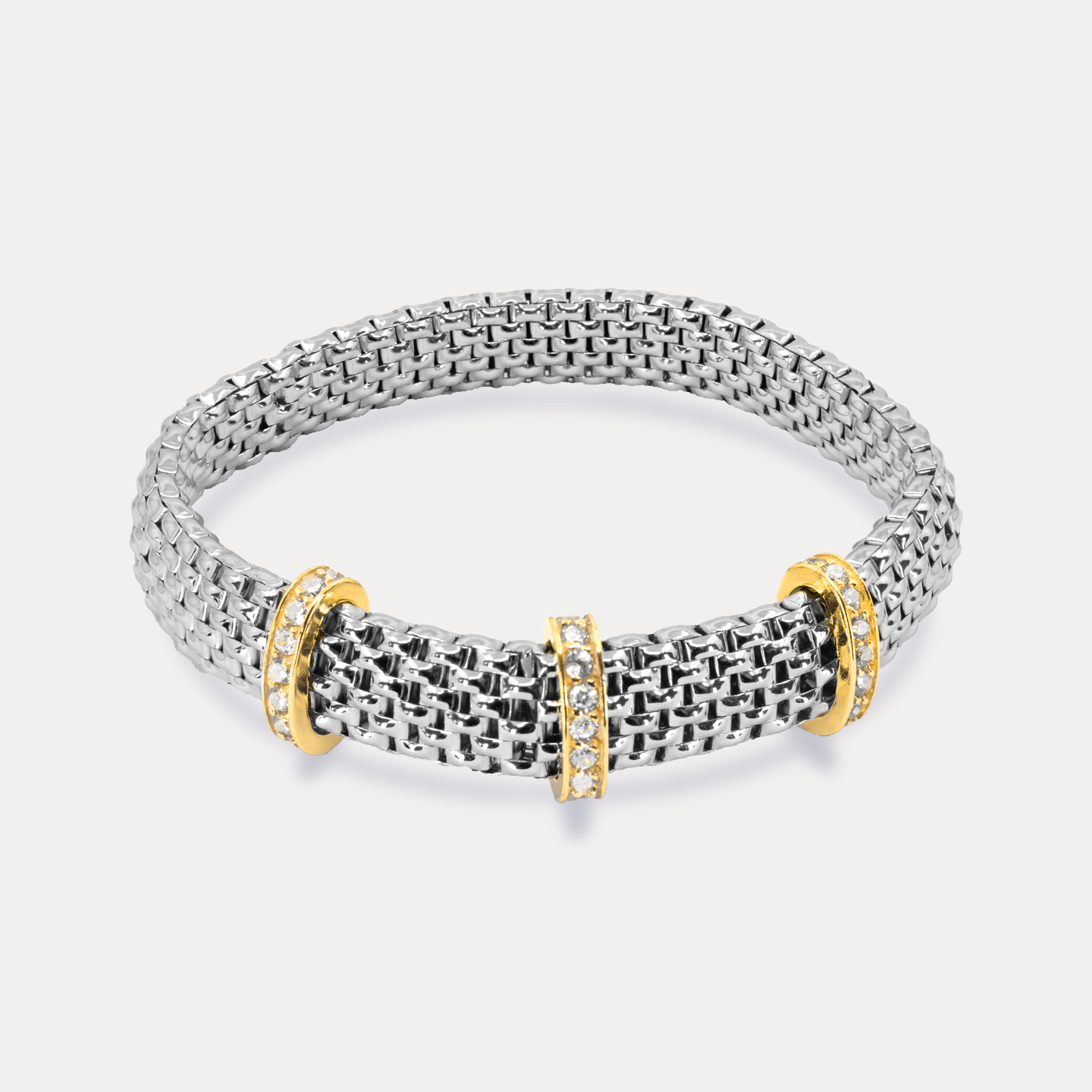 Mideroche Stretch Bracelet, Gold accents