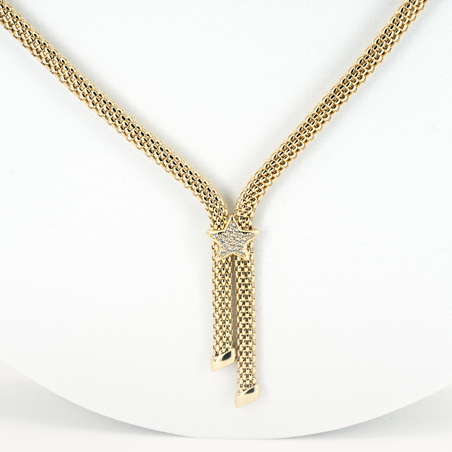 Mideroche Riviera Star Mesh Necklace